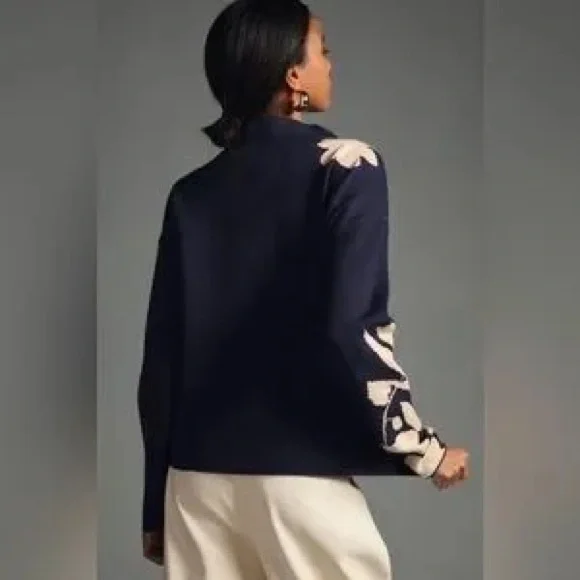 Anthropologie Maeve Carys Jo Faulkner Mock Neck Sweater - Picture 2 of 5